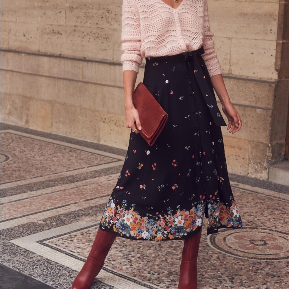Sezane Bettina Skirt sz 34